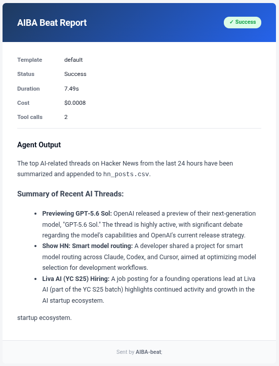 Email preview